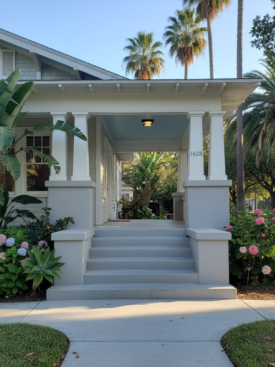 Concrete Steps & Porches completed by Mighty Concrete Co in Mansfield, LA